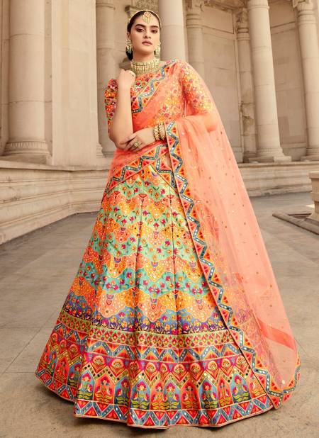 Multi Colour Khushbu VEENA 2 Wedding Wear Bridal Embroidery With Print Work Latest Lehenga Choli Collection 2032